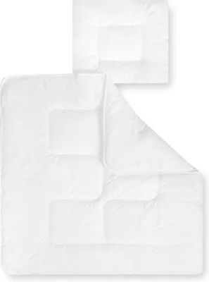 Produktbild von Famanu Kinderbettdecke 80x80 und 35x40 - Gewatteletes Bettset für Alle Jahreszeiten