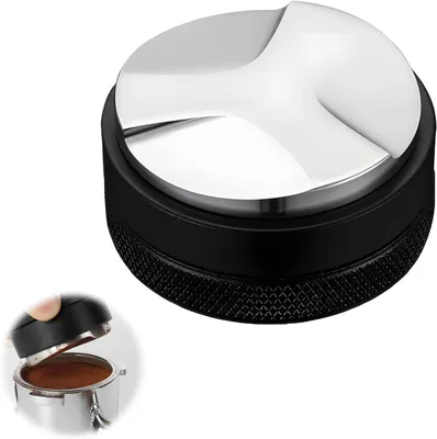 Productafbeelding van Koffiedistributeur - Poederverdeler Tamper - Espresso Bereiden - Gelijkmatige Verdeling - 51 mm - Zwart