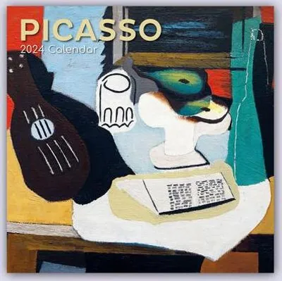 Obrázek produktu pro Picasso – Pablo Picasso – Umělecký kalendář 2024: Kalendář na 16 měsíců. Originální produkt společnosti The Gifted Stationery Co. Ltd. [Vícejazyčný] [Kalendář] (Nástěnný kalendář)