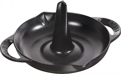 Produktbild von Staub Guss Hähnchenbräter Schwarz 24 cm