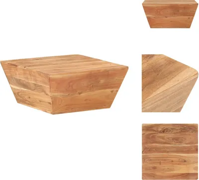 Image de vidaXL Table basse en V 66x66x30 cm Acacia massif - Tables basses
