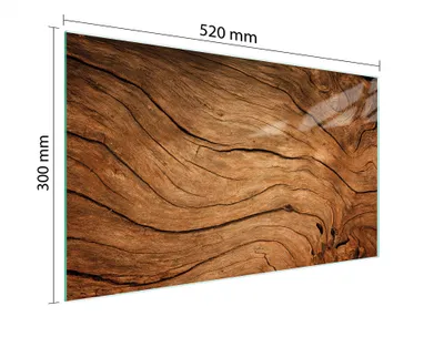 Obrázek produktu pro Skleněné Krájecí Prkénko 52X30 Dřevo