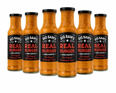 Produktbild von 6 X Burger Soße BIG SAM'S Hamburger Sauce 250 ml – BURGER Soße & Grill Sauce