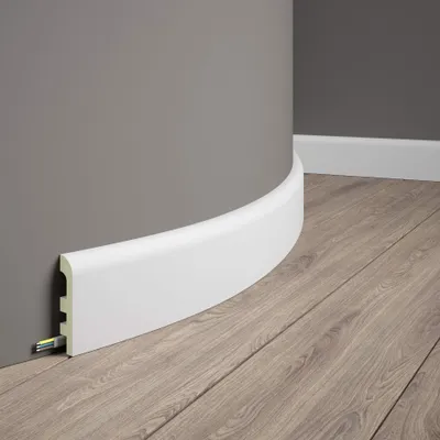 Produktbild von Mardom flexible Sockelleiste MD355F Profoam 18 x 97 x 2000 mm Weiß Fußleiste