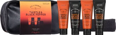 Produktbild von Scottish Fine Soaps Reiseset Thistle & Black Pepper 5-teilig