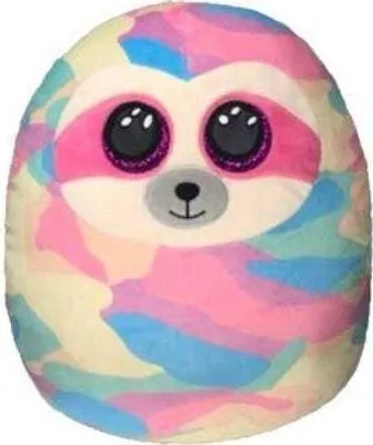 Obrázok produktu pre Vankúš S Maskotom Ty Squish-A-Boos Pastelový Leňochod - Cooper, 22 Cm - Stredný 39295