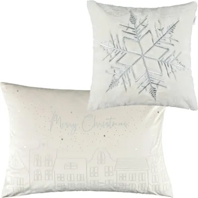 Obrázok produktu pre ESPRIT dekoratívny povlak na vankúš Christmas TOWN Offwhite