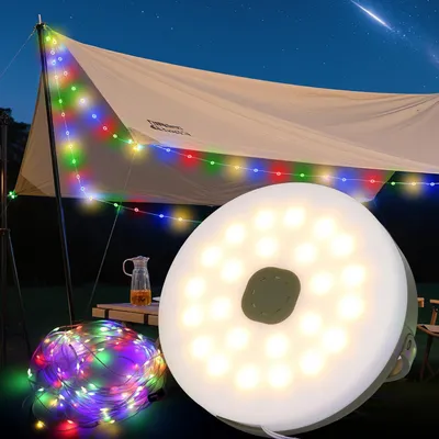 Image de Guirlande lumineuse LED dimmable de 10m pour camping