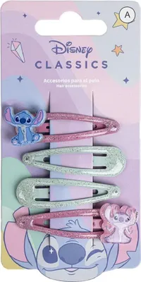 Image de Lilo & Stitch : lot de 4 barrettes pour enfants