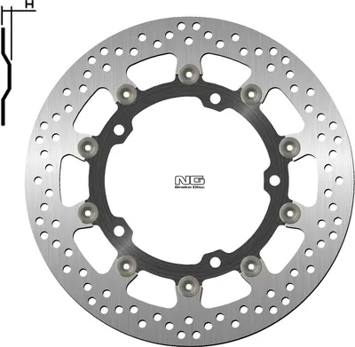 Image de NG BRAKES Bremsscheibe schwimmend rund