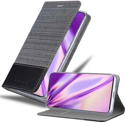 Produktbild von Cadorabo Hülle für Vivo X21s Schutzhülle in Grau Handy Hülle Etui Book Case Cover