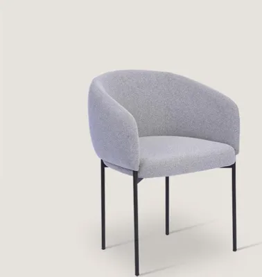 Produktbild von Wohnzimmer Grauer Polsterstuhl mit Armlehnen Designer JVmoebel