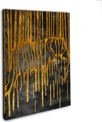 Produktbild von Wandbild Leinwandbild Elefant abstrakt Kunstdruck XXL Wanddeko: 60x90x4cm
