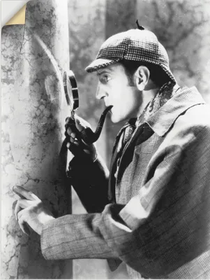 Produktbild von ARTland Wandbild, selbstklebend Sherlock Holmes 1939 Größe: 45x60 cm