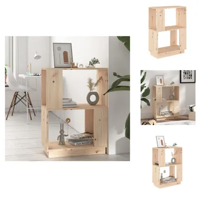 Zdjęcie produktu dla vidaXL Regał/przegroda do pokoju 51x25x70 cm lite drewno sosnowe - Regały i biblioteczki