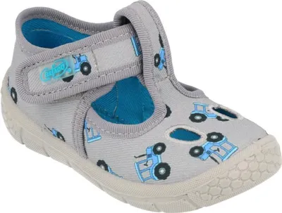 Produktbild von BEFADO Jungen Sandalen ultraleicht Flexible mit Traktor, Klettverschluss, Grau 19