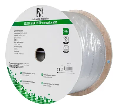 Image de DELTACO TP-57 - bulk cable - 305 m - gr