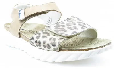 Produktbild von Rohde Leinen Met. Leo Sandale Beige in Gr. 39