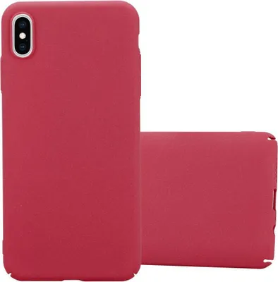 Produktbild von Cadorabo Schutzhülle für Apple iPhone XS MAX Hülle in Rot Etui Hard Case Handyhülle Cover