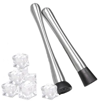 Cocktailstamper Edelstahl 2er-Set 20 cm Muddler Eiscrusher