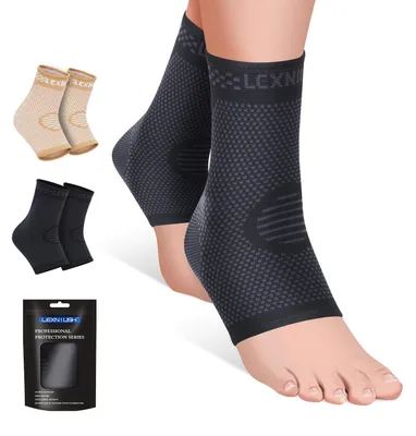 Immagine prodotto di Benda elastica a compressione, taglia L, nera, per sport e stabilizzazione