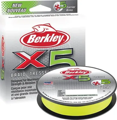 Produktbild von Berkley X5 Braid 300m 0,06mm 6,4kg flame green