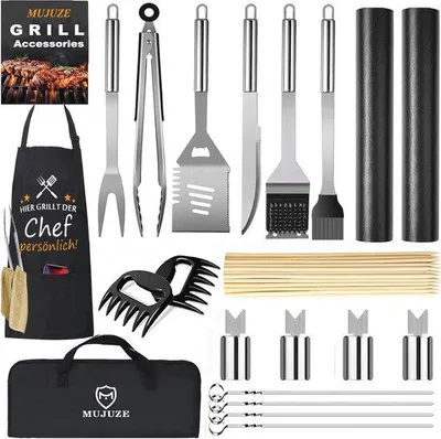 Produktbild von Grill Zubehör Set Profi Werkzeug für Camping und Garten