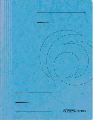 Zdjęcie produktu dla herlitz 11199106 Schnellhefter Quality Karton hellblau DIN A4