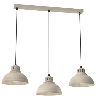 Zdjęcie produktu dla Lampa wisząca Sven kremowo-czarna 3xE27x15W metal wym:110x75x21cm IP20 Luminex