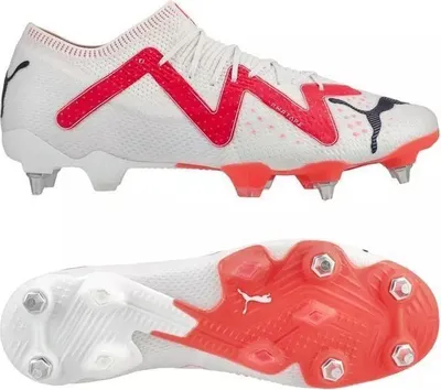 Produktbild von Puma Future Ultimate Low MxSG - Weiß Rot Rasen Größe EU 41