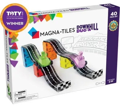 Produktbild von Magna-Tiles Downhill Duo 40-Piece Set, Auto & Rennen, 3 Jahr(e), Mehrfarbig