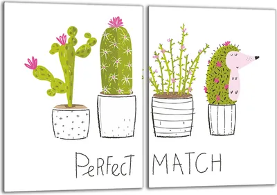 Image de Set de plaques de recouvrement pour cuisinière 2x40x52 cm Couverture de la plaque vitrocéramique en verre Protection contre les éclaboussures, Cactus blanc