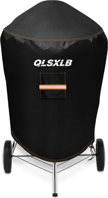 Obrázek produktu pro Ochranný kryt na gril, rozměry 117x66x117 cm, vyroben z tkaniny Oxford 600D, voděodolný, černý, určený pro použití na zahradě