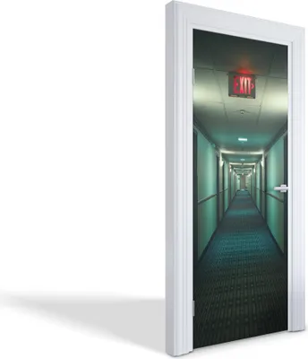 Produktbild von Wandtattoos Türen Selbstklebende Wandsticker Türtapeten - Hotelkorridor - 85 x 205 cm