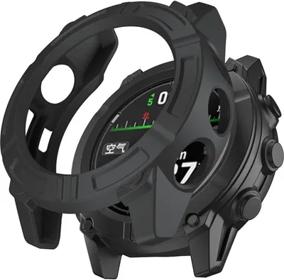 Image de Pour Garmin Descent G2 Armor Design TPU Smart Watch étui de protection noir