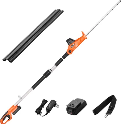 Obrázek produktu pro Akumulátorové nůžky na živý plot SucceBuy s 51cm nožem a rychlostí 1200 otáček za minutu