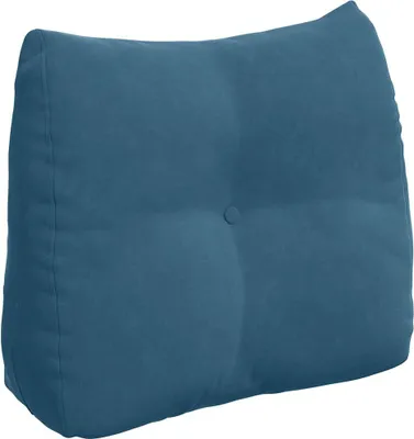 Image de vidaXL Dossier Coussin Bleu 60 x 24 x 50 cm Velours