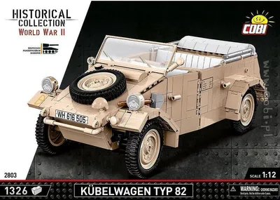 Obrázek produktu pro COBI Kübelwagen Personenkraftwagen Typ 82, Sada na stavění, 10 rok/roky, 1326 kusů