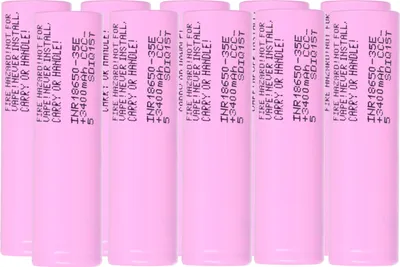 Immagine prodotto di Samsung INR18650-35E - 10x batteria 18650 da 3500 mAh 3,6 V (Li-Ion)