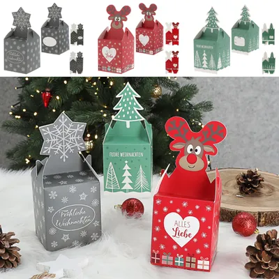 Image de Coffret de 3 boîtes de chocolats de Noël
