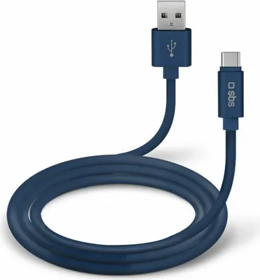 Obrázok produktu pre SBS TECABLPOLOTYPECB, 1 m, USB A, USB C, USB 2.0, Modrá
