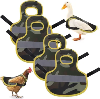 Produktbild von INF Reflektierende Sicherheitsweste für Hühner, Enten und Gänse - Schutzweste Tarnung