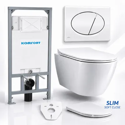 Produktbild von Alcadrain Vorwandelement WC-Schüssel Betätigungsplatte M71 Chrom | BADLAND ROLO, KI-generiertes Bild