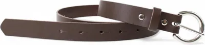 Produktbild von FRONHOFER schmaler Damen Ledergürtel 2,5 cm mit silberner Gürtelschnalle
