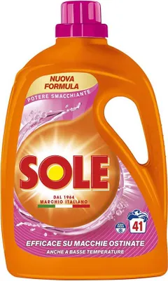Produktbild von Sole Waschmittel mit Fleckenentfernungskraft 41 Waschgänge 1,845 L