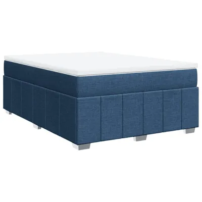 Produktbild von Boxspringbett mit Matratze Blau 140x190 cm Stoff