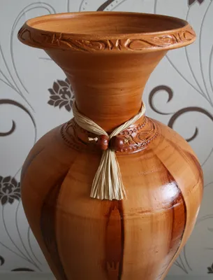Produktbild von BODENVASE "KLASSIK II" - Grösse: ca.100 CM  Hellbraun