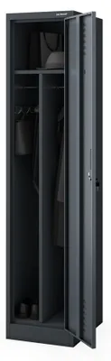Image de Armoire de travail métallique KACPER 1 Plus 400 x 1800 x 500 mm anthracite