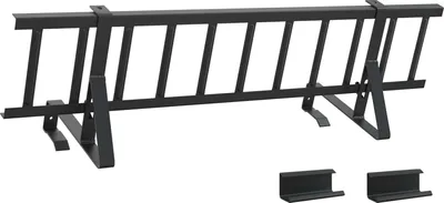 Produktbild von vidaXL Dachschneeschild Schwarz 800 x 29,5 x 34,5 cm Stahl