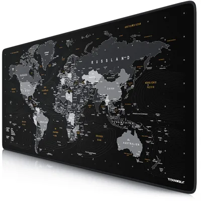 Produktbild von TITANWOLF - DEUTSCHES Layout - Titanwolf XXL Gaming Mauspad 900x400x3 mm - Schre